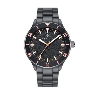 Deacon Black/Rose Gold | Black Dial Wristwatch NAUN101-5