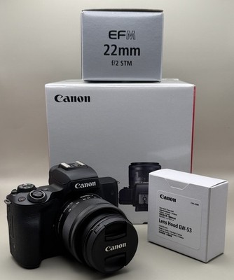 Canon EOS M50 Mark II + Canon EF-M 15-45mm + Canon EF-M 22mm 2.0 STM
