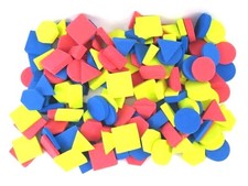 Lot of 167 Foam Geometric Shapes Educational Learning Toys for Kindergarten