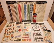 Vintage HTF Me & My Big Ideas Scrapbook Stickers MAMBI Minis Card Talk - 12packs