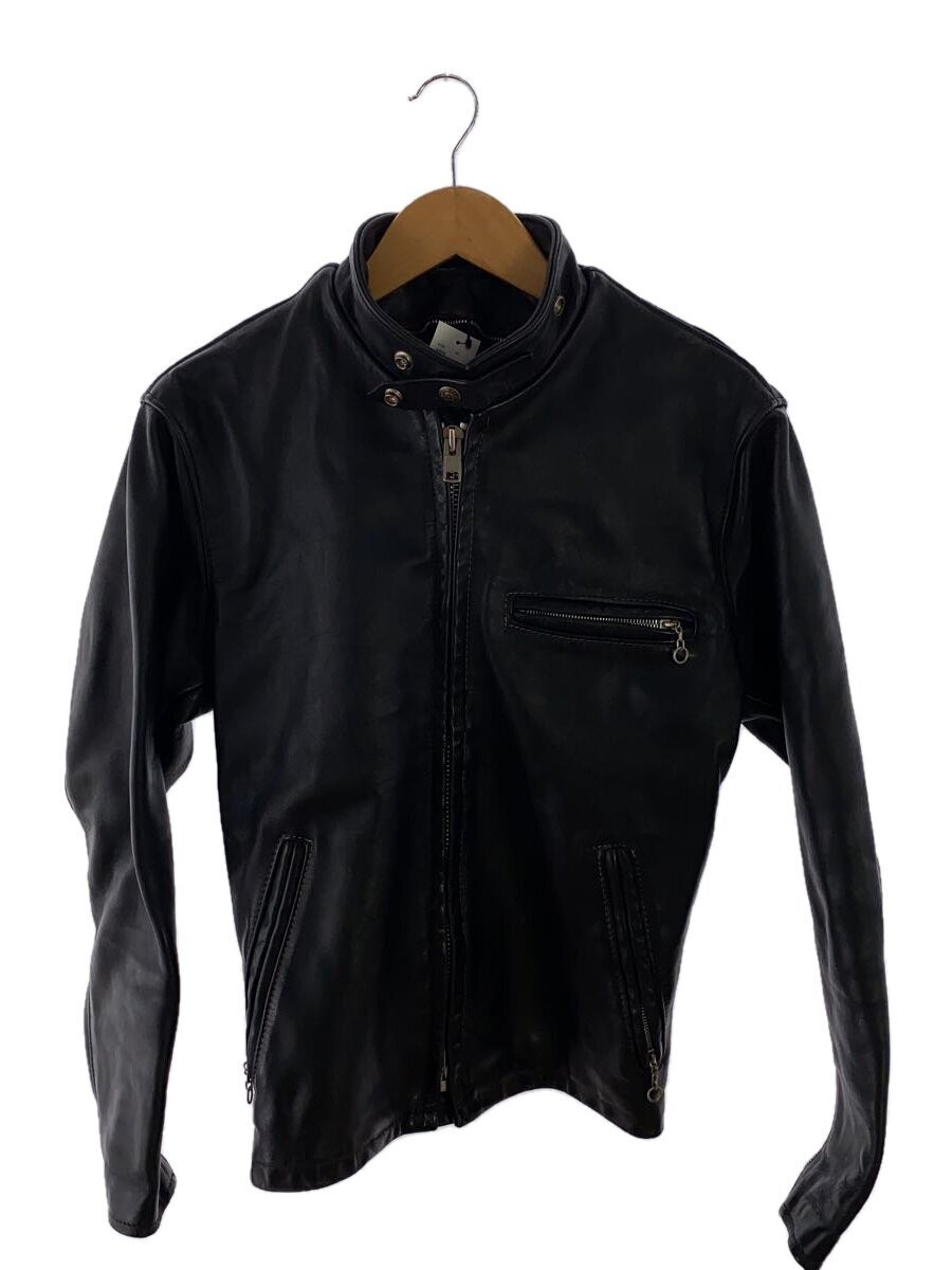 Schott Leather Blouson Jacket in Black Style 2296