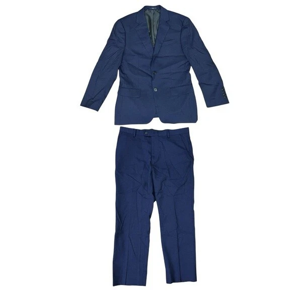 Men's Slim Fit Comfort Stretch E-motion Impact Suit Blue Suit Set 105 84 - Image 1 of 4