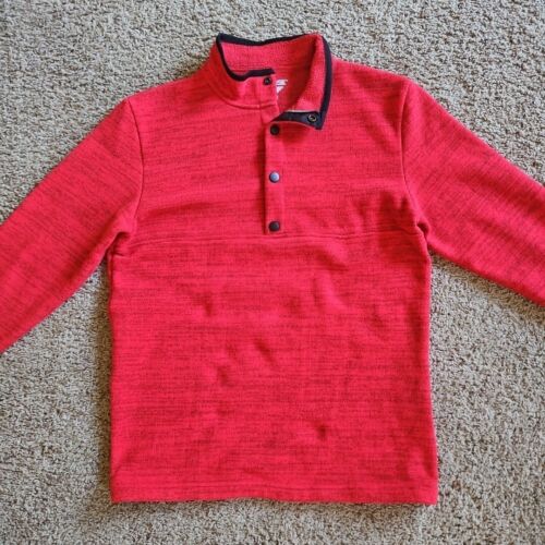 Obermeyer Sweater Mens Medium Pullover Ski Red 1/4 Button - Picture 2 of 11