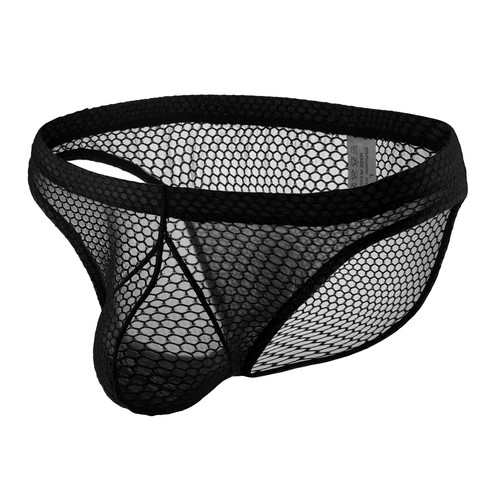 Men's Sexy G-string T-back Thongs Briefs Bulge Pouch Mesh Underwear See-through - Picture 25 of 28