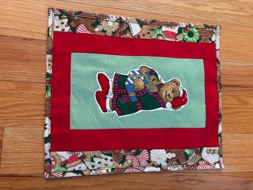 Tischaufsatz mit Applikation - Teddybär mit Box Applikation, 12 x 14 Neu - Bild 8 von 8