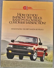 1987 Mazda SE-5 Plus 5 Pickup Truck Brochure Folder Excellent Original 87