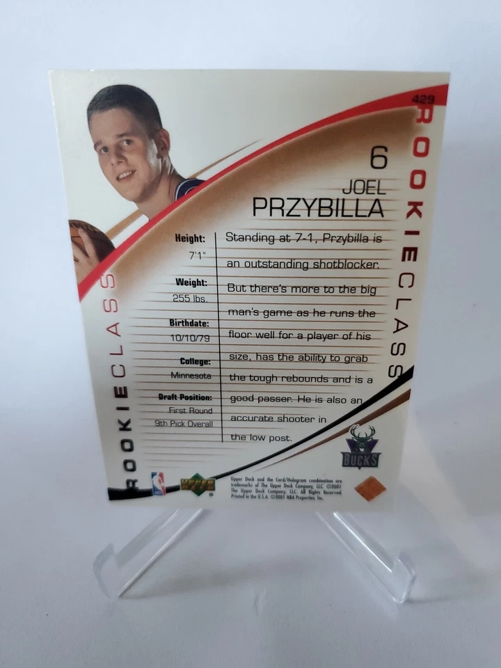 2000-01 Upper Deck - Game Jersey Edition #429 Joel Przybilla (RC) - Image 2 of 2