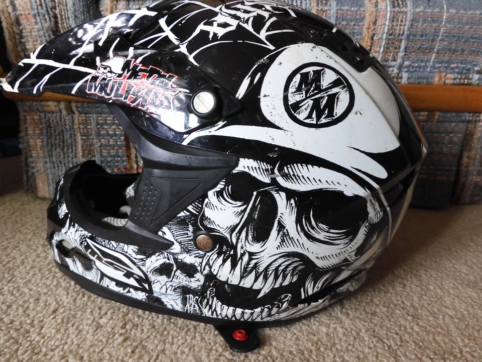 SNELL M2010 METAL MULISHA MOTOCROSS TODOTERRENO MOTO CASCO PUNTO TALLA S MSR Foto 4 de 4