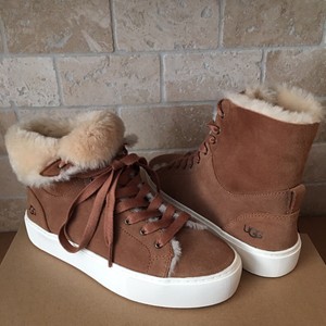ugg high top sneakers with fur