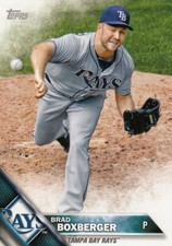 Lot of (10) 2016 Topps Mini BRAD BOXBERGER Card LOT SP/1000 #417 Rays