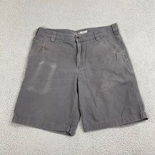 Carhartt Relaxed Fit Rugged Flex Size 36 Casual Chino Cargo Shorts For Men Gray