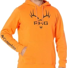 Columbia PHG Heritage Hoodie Antlers Hunting Orange Sweatshirt XXL 2XL NWT NEW