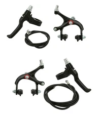 ALTALINE 570a FRONT & REAR Alloy Brake Set BLACK FIXED GEAR BIKE TRACK ROADBIKE