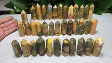37PCS 2485g 57mm~70mm Natural Realgar stone Tower Crystal Healing