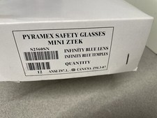 12 Pyramex Mini ZTEK Infinity Blue Lens Safety Glasses with ANSI Z87 S2560SN