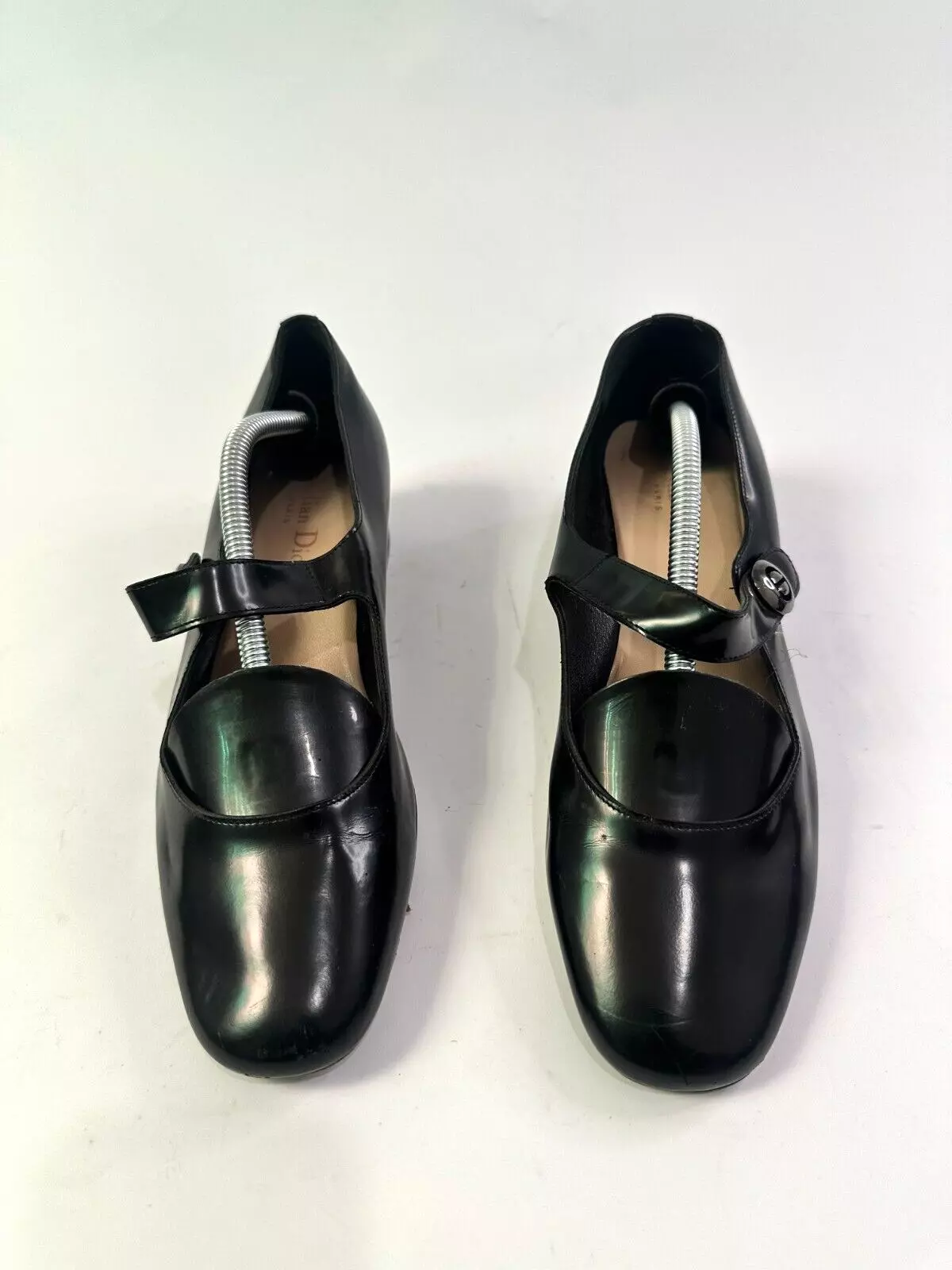Ballerines Dior en cuir noir poupée D Mary Jane taille 38 EU  8 US  5 UK