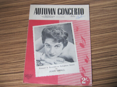 JOAN SMALL - AUTUMN CONCERTO - ORIGINAL SHEET MUSIC (SH)