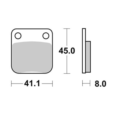 Bremsbeläge SBS 100HM