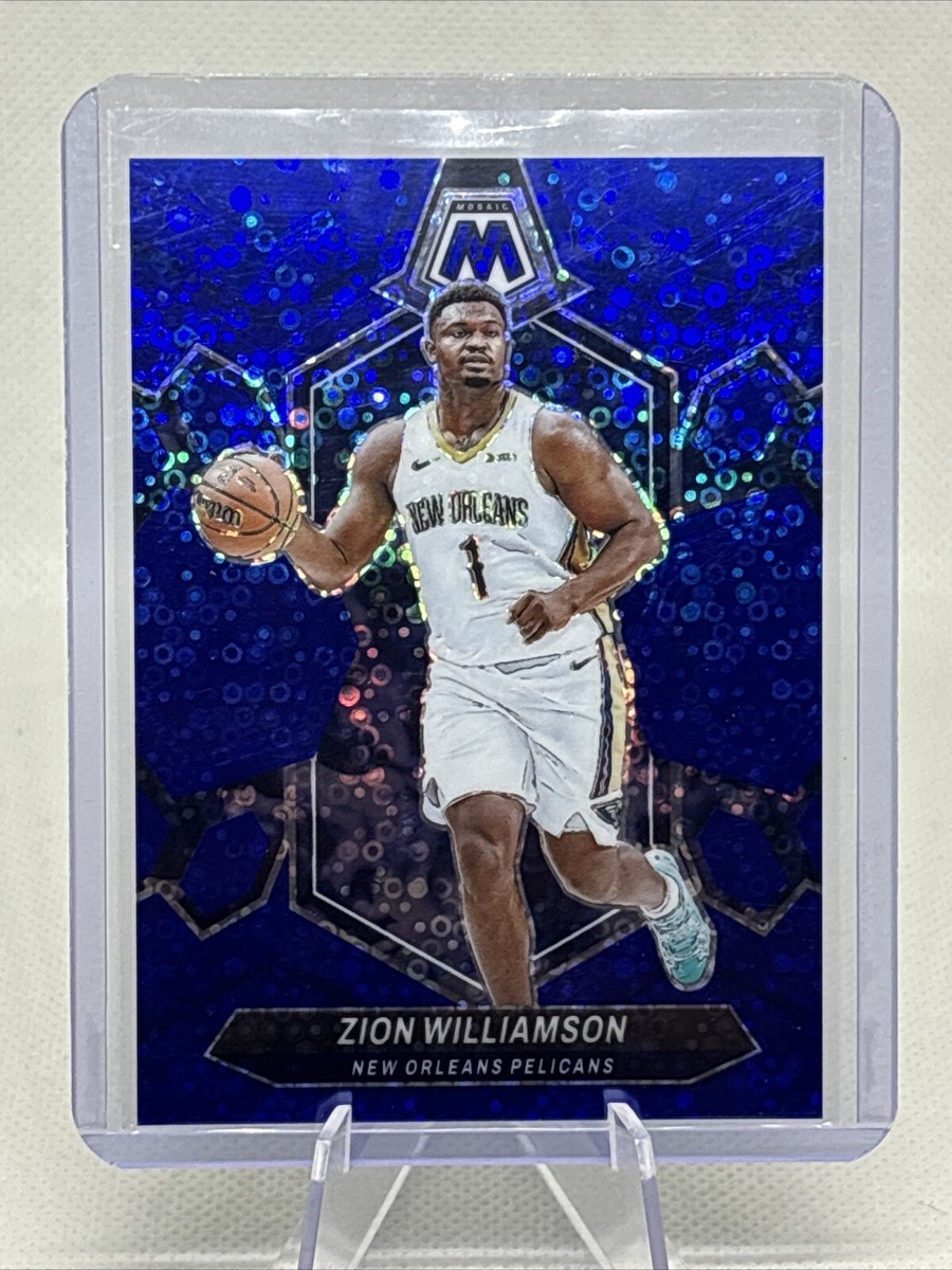 2023-24 Mosaic #32 Zion Williamson /85 Fast Break Blue Pelicans