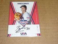 2019 Panini USA STARS STRIPES PARKER CARACCI AUTOGRAPH/AUTO /499 B6571