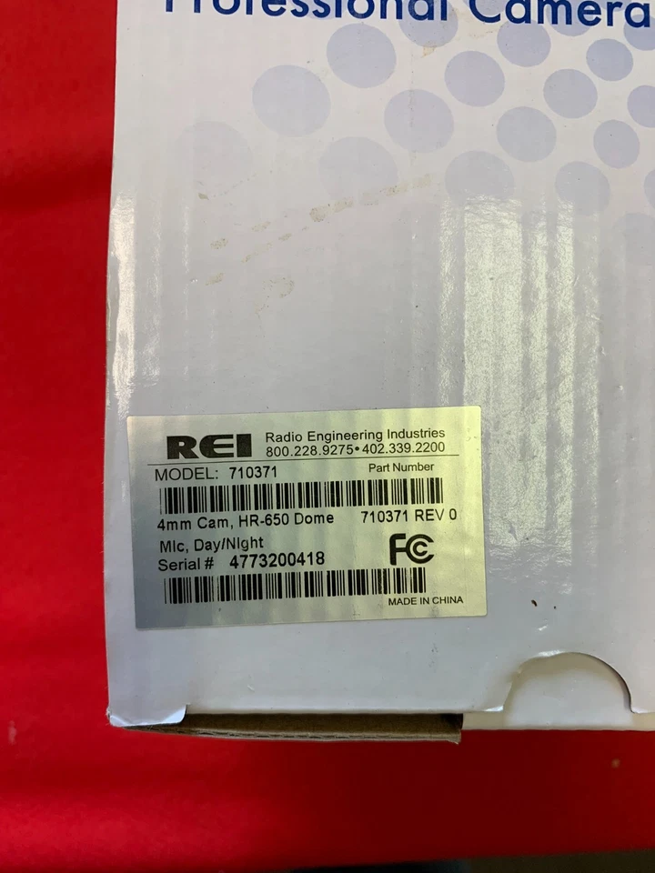 REI 710371, 4MM HR-650 DOME MIC., DAY/NIGHT CAMERA - Image 4 of 4