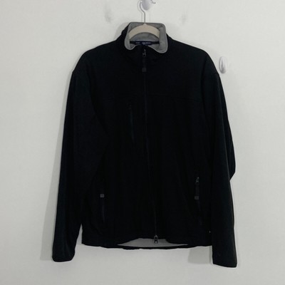Port Authority Mens Jacket Large Black Glacier Soft Shell Multi Pocket Mid Mark