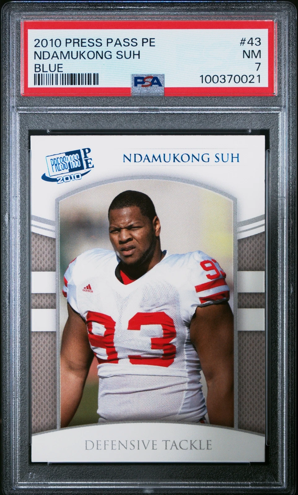 Ndamukong Suh Press Pass PE #43 Blue