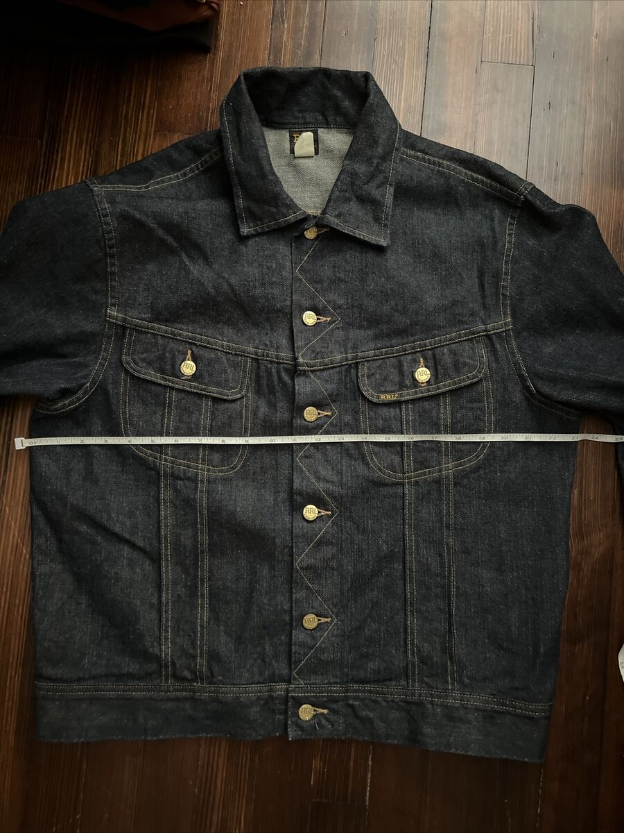 RRL Ralph Lauren Denim Cowboy 271-J Denim Jacket Mens Size RRL Ralph Lauren Denim Cowboy 271-J Denim Jacket Mens Size