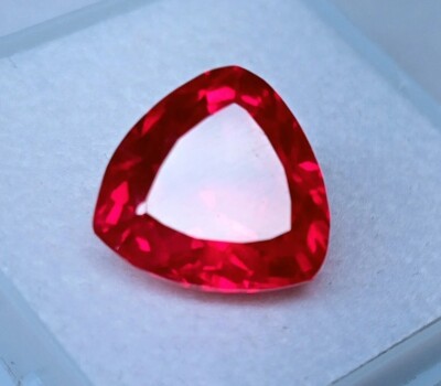 Mozambique Red Ruby Trillion Cut 8-9 Ct  Natural Loose EGL Certified Gemstone