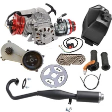 Racing 49CC 2 Stroke Pull Start Engine Motor Complete For Pocket Mini Dirt Bike