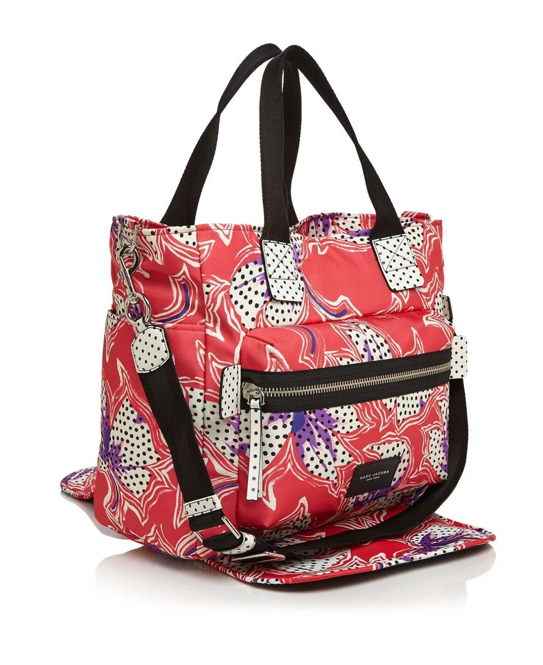 $320 Marc Jacobs Bolso Cazo Bebé Estampado Lirio Manchado Multi Rojo Foto 2 de 4
