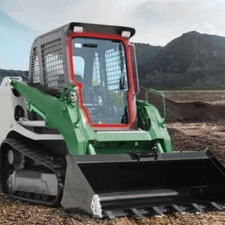 Front Door Glass Window For Skid Steer Takeuchi TL140 TL150 Replaces 0880865301