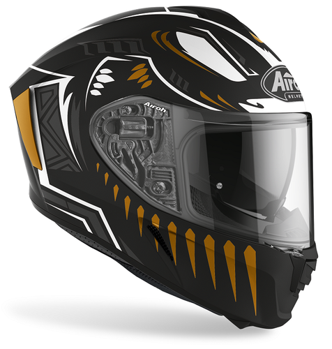 Casco integrale moto Airoh Spark Vibe nero opaco oro taglia M | eBay