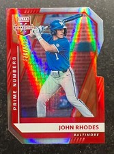 2021 Elite Extra Edition Prime Numbers C Die-Cut John Rhodes #76 179/192