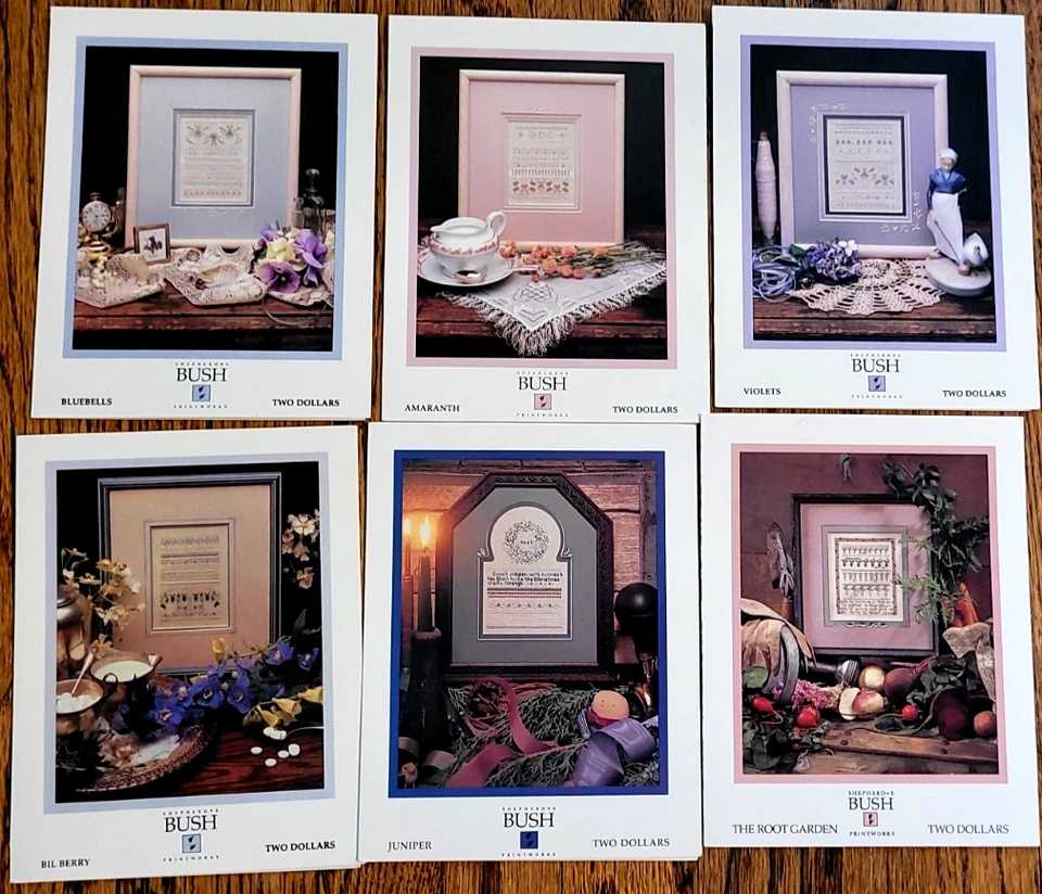 6 Shepherd's Bush samplers, Juniper, Bluebells, Violets, RG, Amaranth, Bil Berry - Image 3 of 4