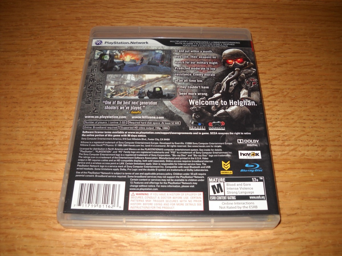 Playstation 3 PS3 Killzone 2 | eBay