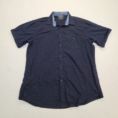 Prodigy Shirt Mens Extra Large Blue Button Up Casual Stylish Outdoors