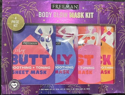 Freeman Body Glow Mask Kit-4 Different Body Sheet Masks Gift Birthday Christmas
