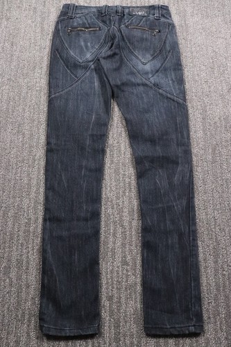 NOZ Ultra Low Rise Skinny Jeans Paneled Stretch Denim Y2K Women's 7 28x31 - Picture 8 of 19