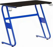 Flash Furniture Fisher Gaming Desk - Blue Ergonomic Computer - 