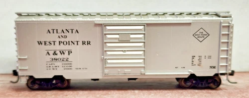 Atlanta & West Point RR 40' Single Door Box 38022 Accurail 3422 HO Owner Built - Picture 3 of 6