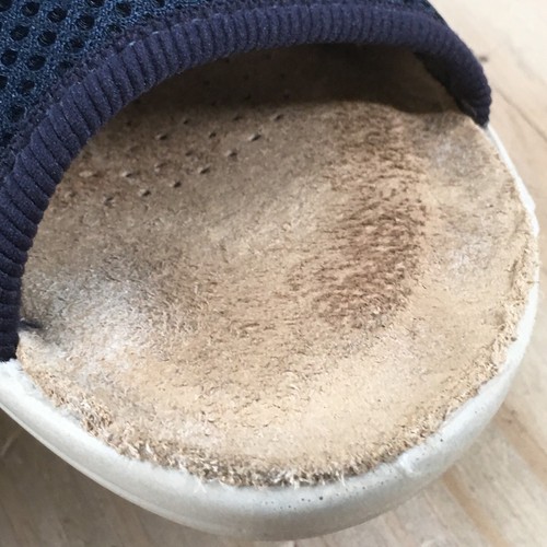 Fly Flot Sandals Womens 8 Anatomic Anti Shock Slip On Slide Blue Mesh Comfort - 第 4/17 張圖片