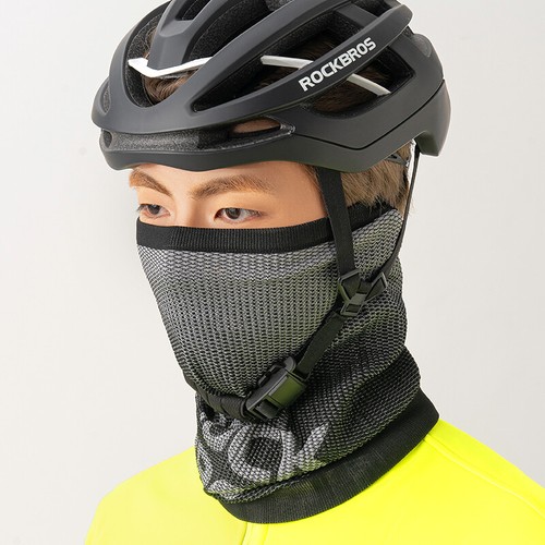 Masque de cyclisme d'hiver ROCKBROS sports d'extérieur coupe-vent garder au chaud écharpe tricotée - Photo 1 sur 10