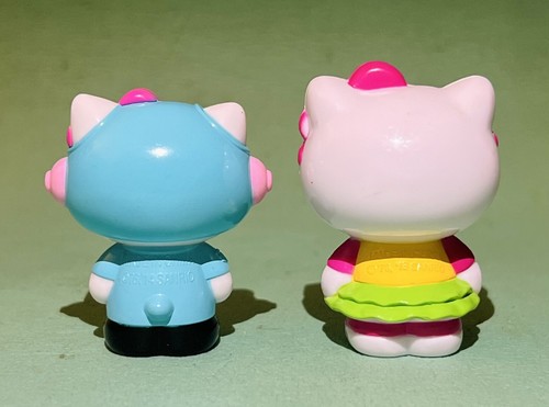 Hello Kitty Emergency Helicopter Figure and Swimming Figure, Plastic, Lot of 2 - Picture 3 of 5