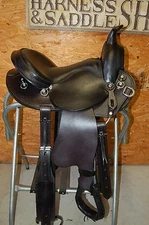 16" G.W. CRATE NATURAL HORSEMAN SADDLE MADE IN BRYANT ALABAMA
