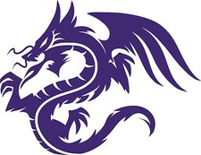 Tribal Dragon Magic Creature Art Car Truck Window Laptop Vinyl Decal Sticker