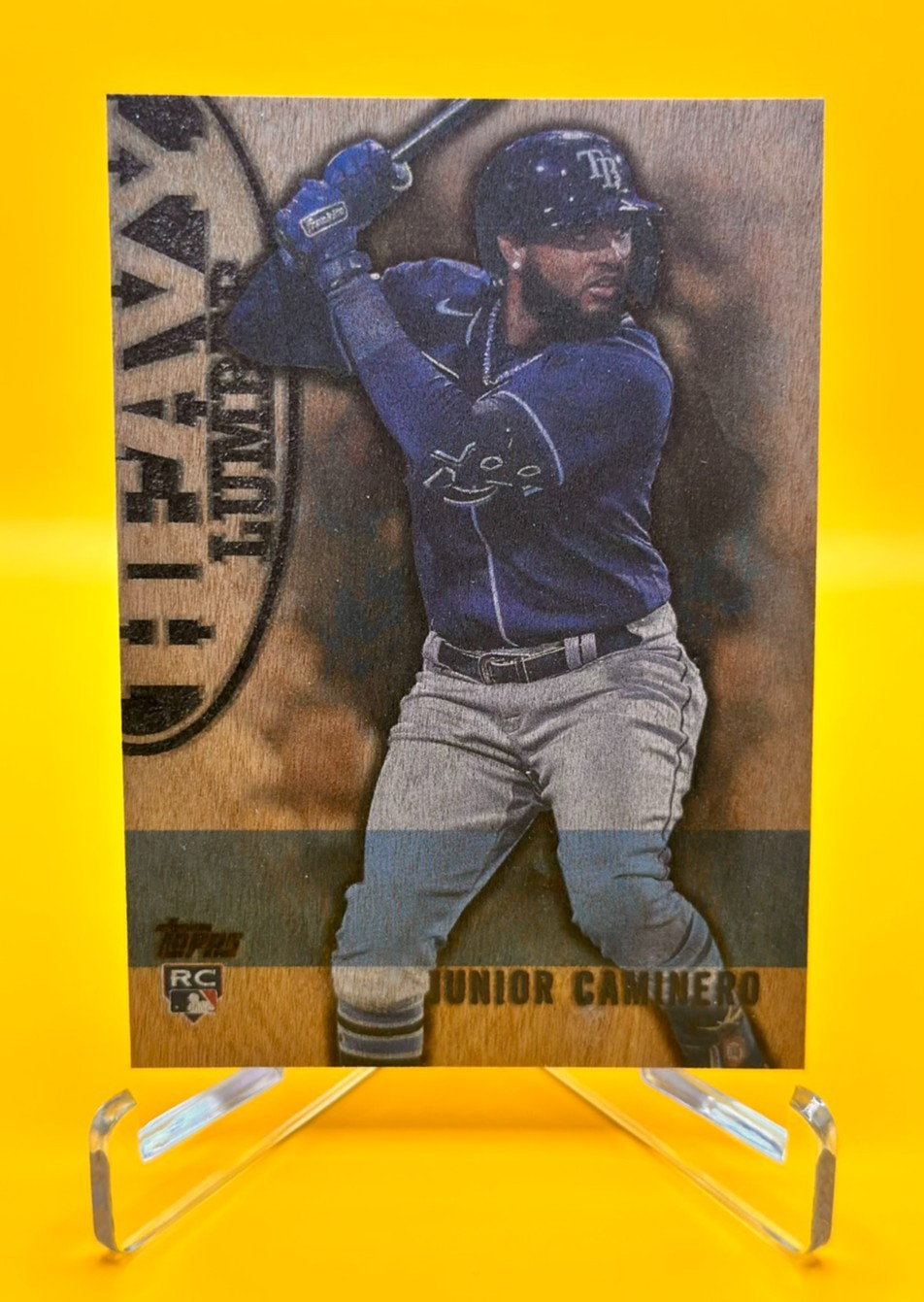 Junior Caminero 2024 Topps Update Heavy Lumber Rookie RC Rays #HL-63 SSP 🔥🔥