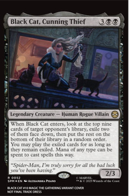 Black Cat #10 Alessandra Pisano Magic: The Gathering VAR CVR 5/13/26