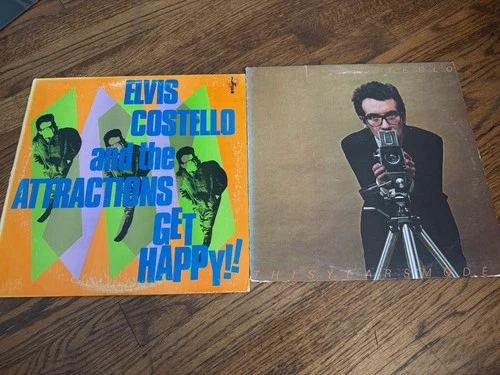 LOT 2 Elvis Costello Vinyl LP Get Happy Last Years Model JC 35331 1978 Columbia