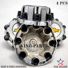 4 Wheel Center Cap For 00-08 Chevy Silverado 2500 Truck Chrome 16 8 Lugs New 4 Wheel Center Cap For 00-08 Chevy Silverado 2500 Truck Chrome 16 8 Lugs New